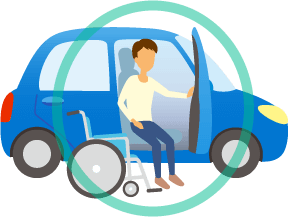 ふくしる所沢店　福祉車輌　自操式（自動補助装置付き）